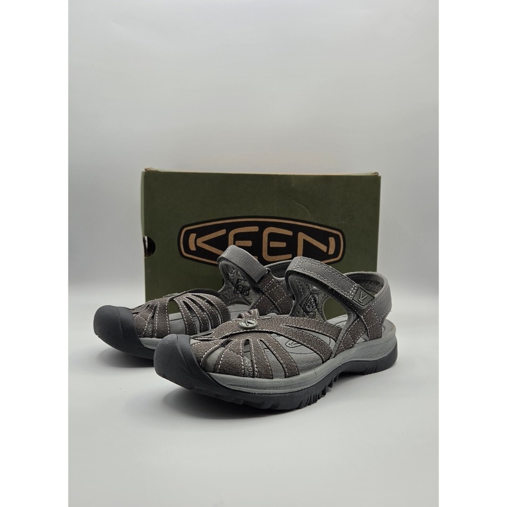 KEEN Rose Women's Sandals Size 6.5 Gray Gargoyle Raven Closed Toe Hiking